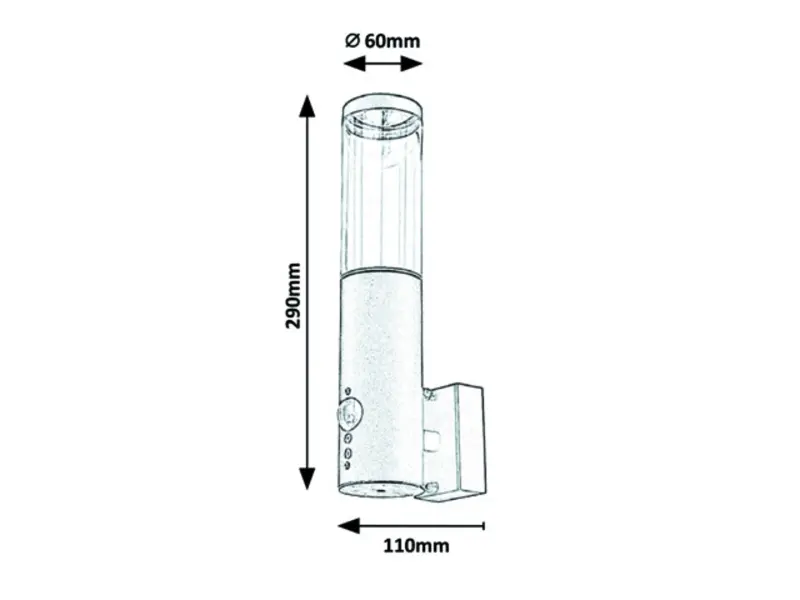 Záhradné svietidlo Rabalux 7915 1x7W GU10 230V IP44, senzor